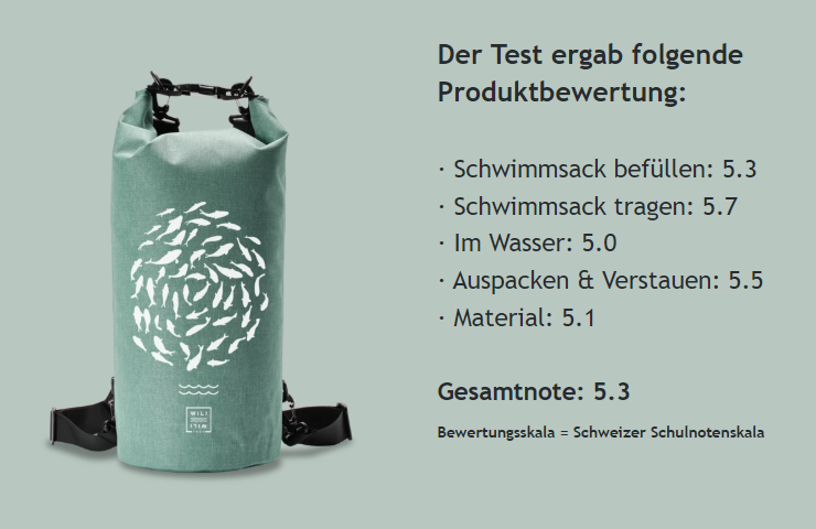 WILI WILI TREE Dry Bag im Test beim Kassensturz
